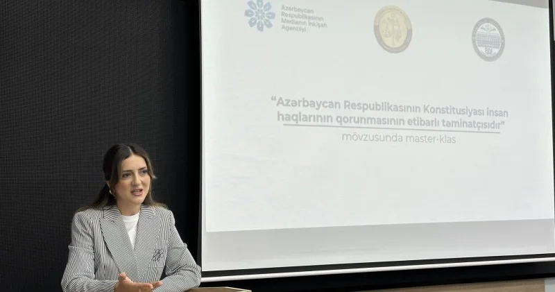 “Konstitusiya və Suverenlik İli” çərçivəsində Bakı Dövlət Universitetinin tələbələri üçün növbəti master klas keçirildi FOTOLAR