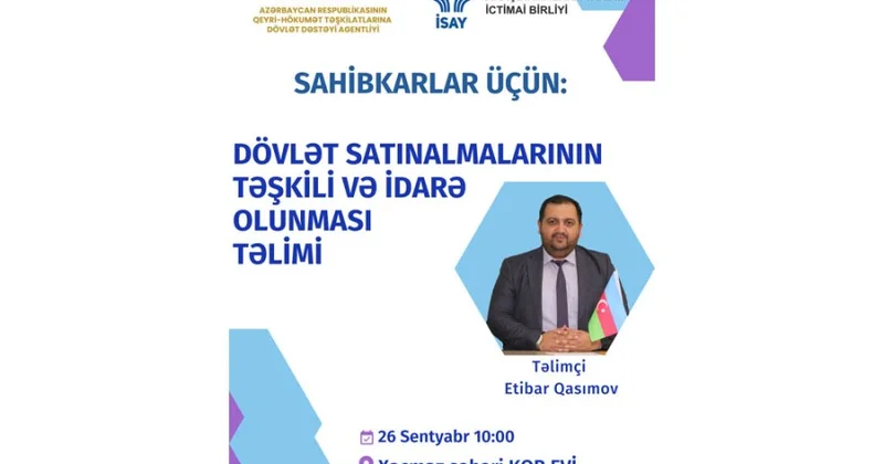 Xaçmazda sahibkarlar üçün təlim keçiriləcək