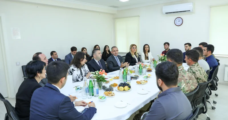 Sumqayıt Reabilitasiya Mərkəzində müharibə ilə əlaqədar əlilliyi olan daha bir qrup şəxslə görüş keçirilib