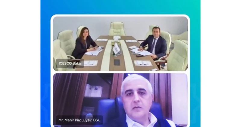 BDU və ICESCO nun Bakı regional ofisinin əməkdaşları arasında onlayn görüş olub