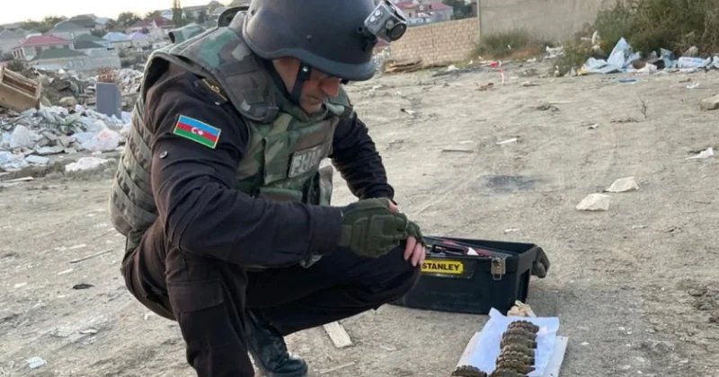 В Масазыре обнаружен тайник с боеприпасами фото; видео