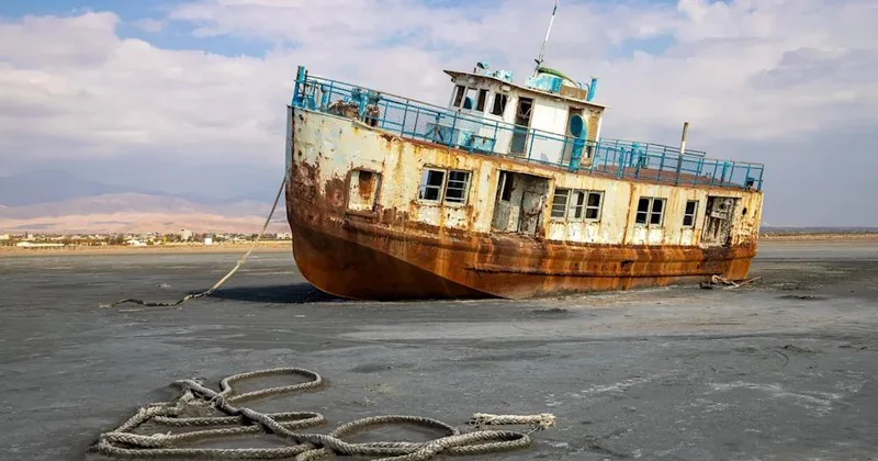 Urmiya gölü tamamilə qurudu