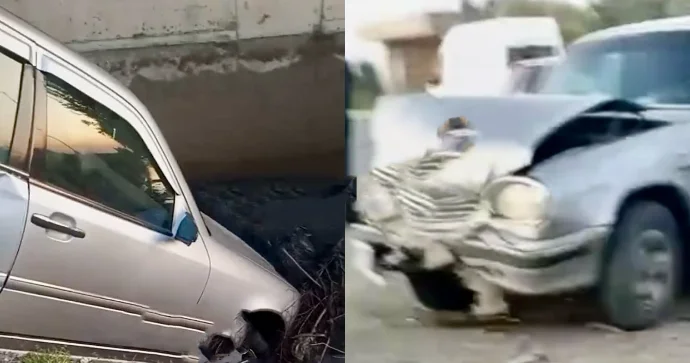 Zərdabda qəza: “Mercedes” kanala düşdü, sürücü yaralandı VİDEO