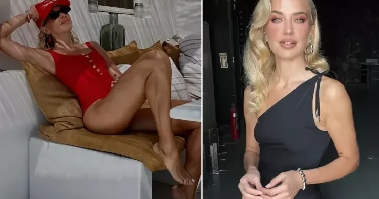 Məşhur aparıcı ərinin çılpaq fotosunu PAYLAŞDI