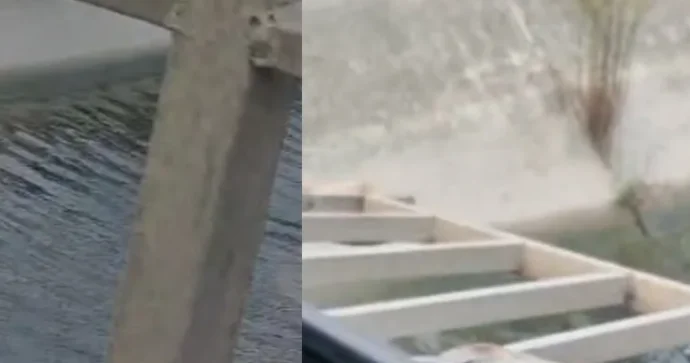 Abşeronda avtomobil su kanalına düşdü VİDEO YENİLƏNİB