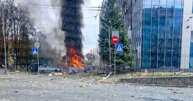 Rusiya Kiyevdə ofis binasına dron zərbəsi endirib, 4 nəfər ölüb