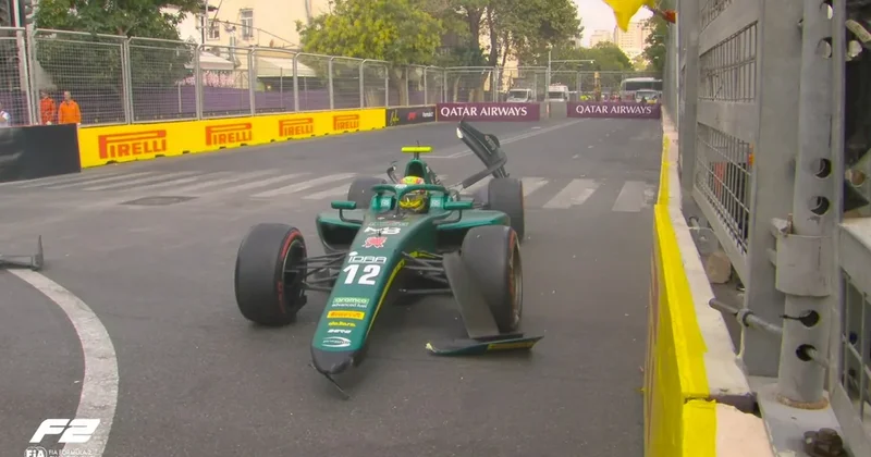 Formula 2 : Mari Boya yarışı vaxtından əvvəl dayandırdı (Foto)