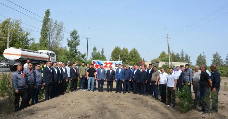 Tərtərdə 27 sentyabr Anım gününün altıncı ildönümü ilə əlaqədar ağacəkmə aksiyası keçirilib