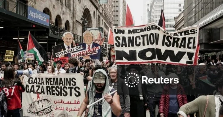 Nyu Yorkda Netanyahuya qarşı nümayişdə 100 etirazçı saxlanılıb