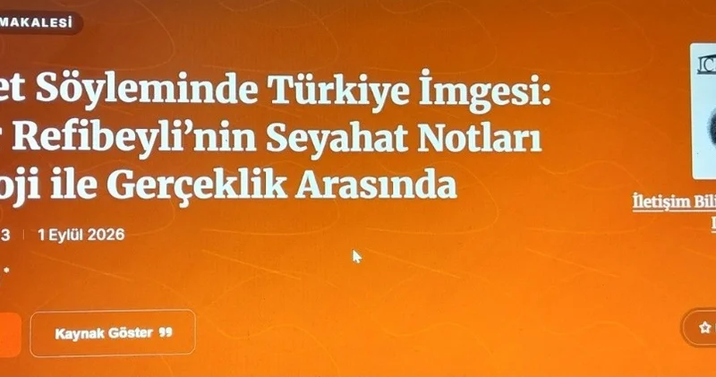 Xalq şairi Nigar Rəfibəyli Türkiyədə beynəlxalq elmi jurnalda