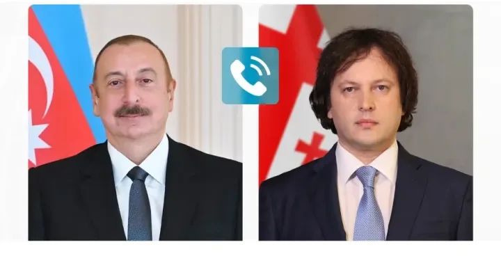 Əliyev Kobaxidzeyə zəng edib Strateji tərəfdaşlıq müzakirə olundu