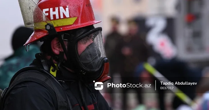 Пожар на складе с отходами шин в Баку потушен