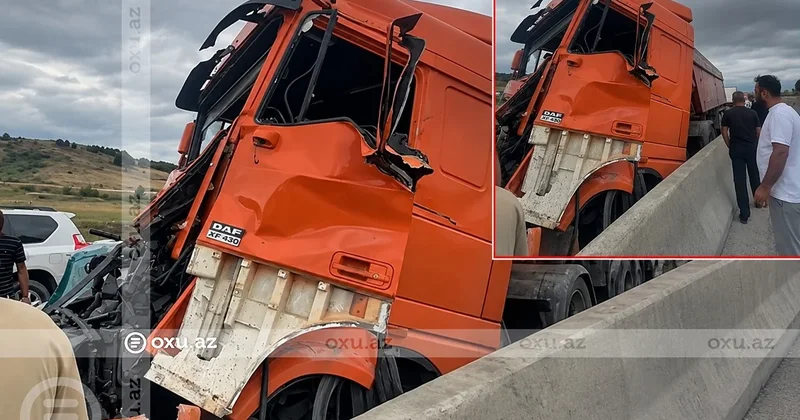 Bakı Quba yolunda “KamAZ” aşdı, sürücü xəstəxanaya yerləşdirildi VİDEO KONKRET