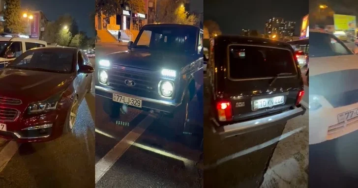 В Баку задержаны четыре автохулигана