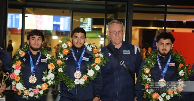 Dünya çempionatında uğurla çıxış edən güləşçilərimiz hədəflərini açıqlayıblar FOTO