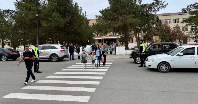 Polis əməkdaşları Neftçalada tədbir keçirdi FOTO
