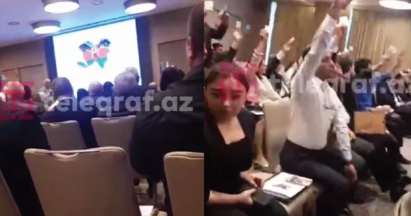 Ana Vətən Partiyasının qurultayındakı qalmaqalın VİDEOSU