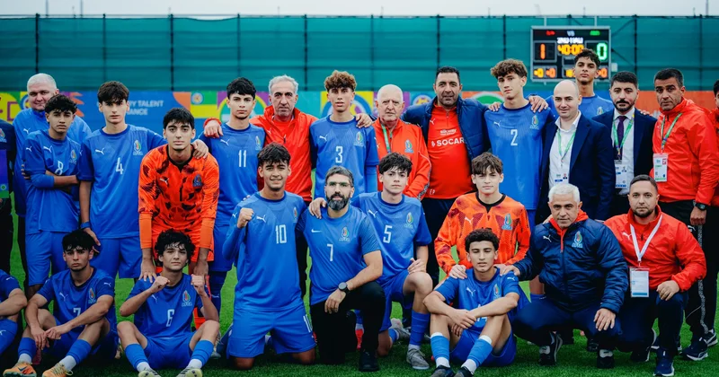 AFFA prezidenti FIFA U 15 Dünya Çempionatı və Festivalı çərçivəsində millimizin növbəti oyununu izləyib FOTO