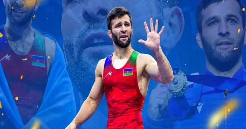 Азербайджанский борец Эльдениз Азизли в пятый раз стал чемпионом мира