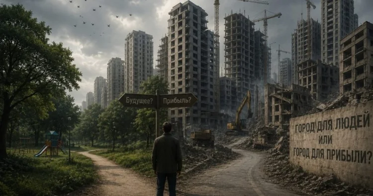 Beton şəhər: tikintinin bitdiyi, ictimai maraqlara zərərin başladığı yer