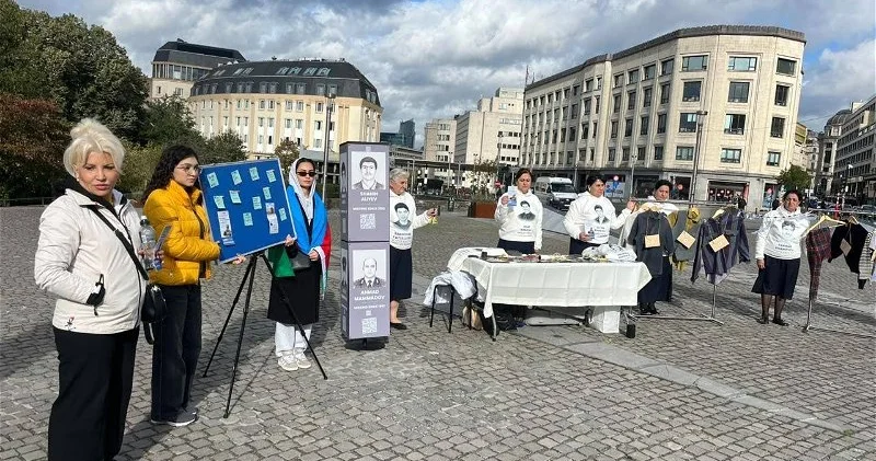 Семьи пропавших без вести азербайджанцев провели серию мирных акций в Брюсселе