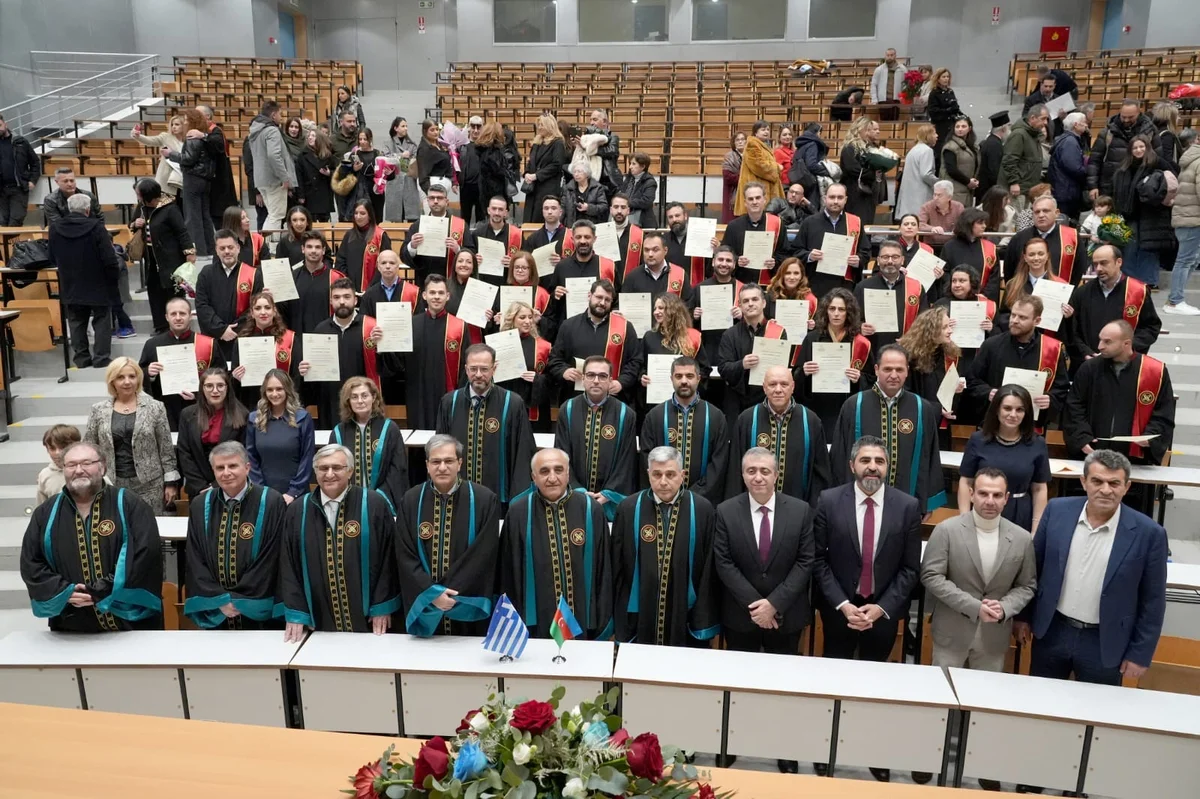 UNEC ilə Qərbi Makedoniya Universitetinin məzunlarına diplomlar təqdim edilib