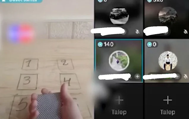 “TikTok”da canlı açıb qumar oynayırlar Video