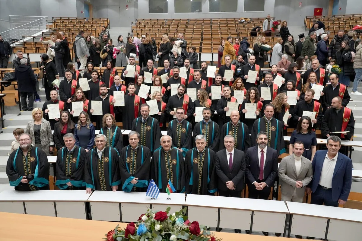 UNEC ilə Qərbi Makedoniya Universitetinin birgə magistr proqramının məzunlarına diplomlar təqdim edilib FOTOLAR AzPolitika onlayn siyasiictimai qəzet