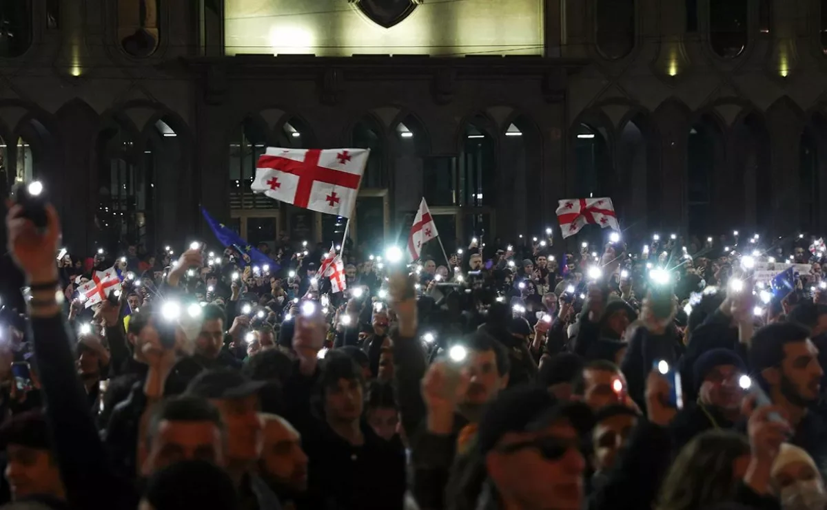 В Тбилиси задержали участника протестов, ранее судимого за нападение на полицейского