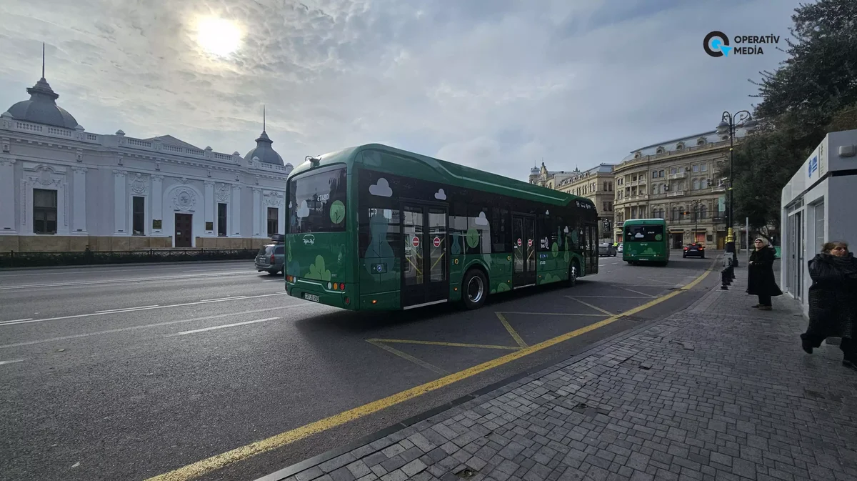 Bakıya gətirilən 160 elektrik avtobusu bu gündən fəaliyyətə başlayıb