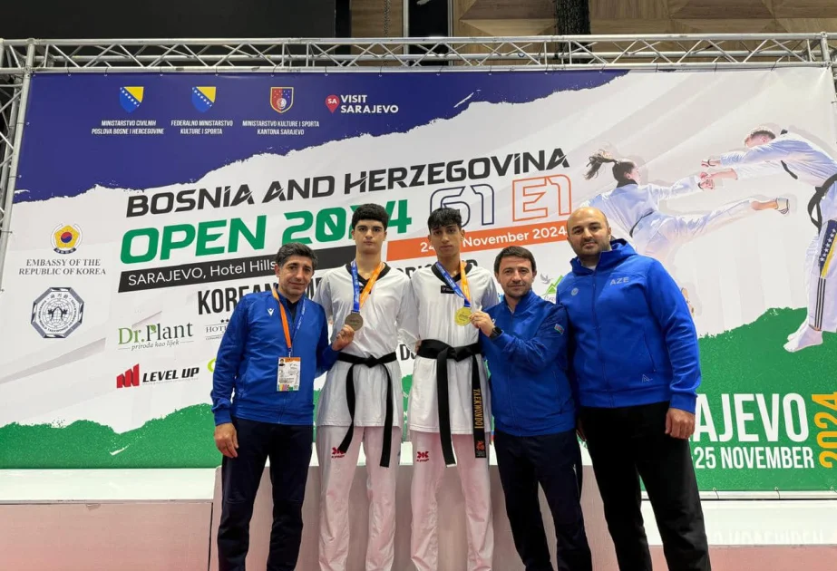 Azərbaycan taekvondoçuları beynəlxalq turnirin ilk günündə iki medal qazanıblar AZƏRTAC