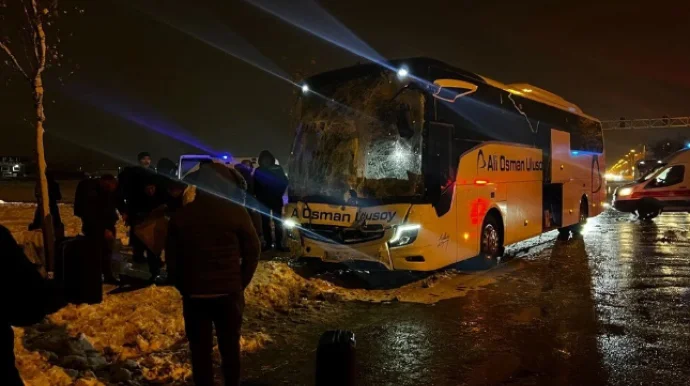 Türkiyədə avtobus qəzası: Yaralananlar var