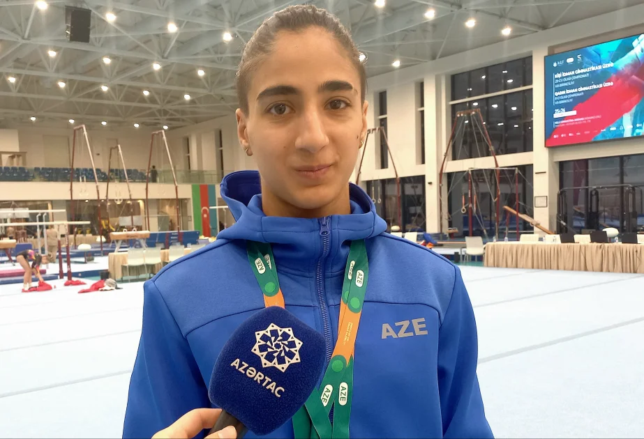 Birinci yeri tutan gimnast: Daxili yarışlar özümüzü inkişaf etdirməyimizdə böyük rol oynayır AZƏRTAC