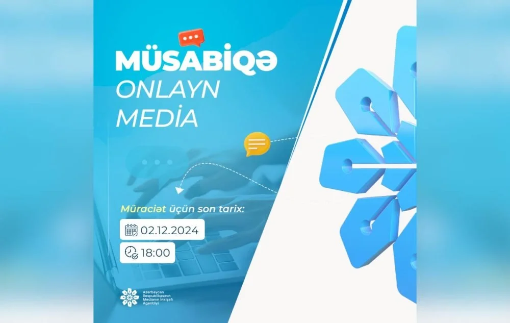 MEDİA onlayn media subyektlərinə dəstək üçün müsabiqə ELAN ETDİ