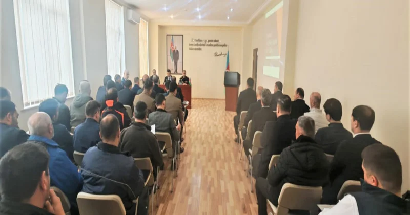 FHN Xaçmaz şəhərində seminar müşavirə keçirib