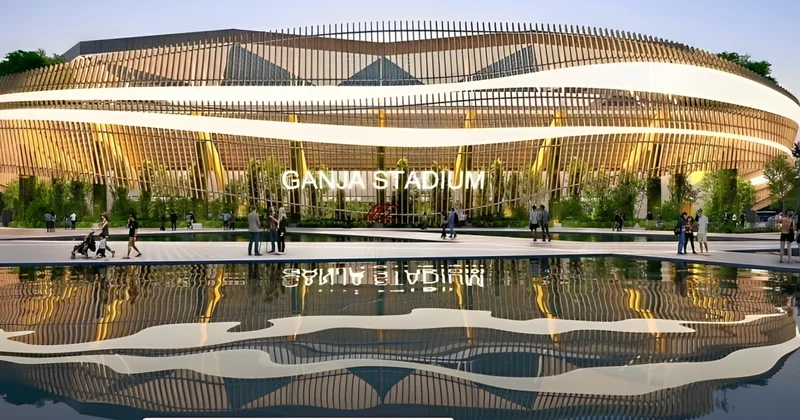 Gəncə stadionunda işlər davam edir Meydança dəyişilir FOTO İdmanXəbər