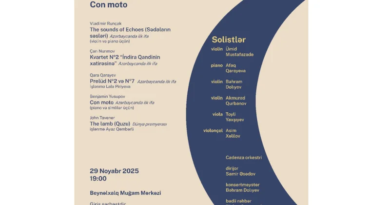 Beyəlxalq Muğam Mərkəzində “Con moto” adlı növbəti konsertini keçirəcək