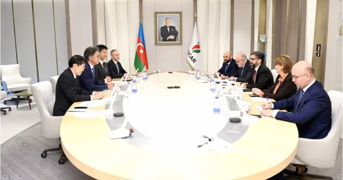 Rövşən Nəcəf “ITOCHU” Korporasiyasının baş əməliyyat direktoru ilə görüşüb FOTOLAR