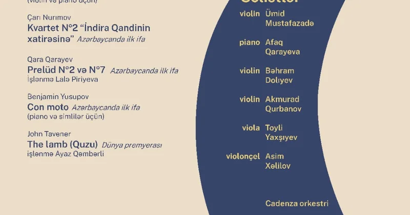 Впервые в Азербайджане на концерте “Con moto” будут представлены уникальные музыкальные произведения.