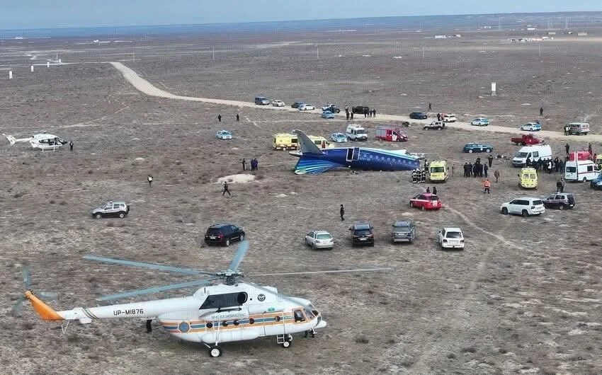 Azərbaycan təyyarəsi Aktauda qəzaya uğradı sağ qalanlar var