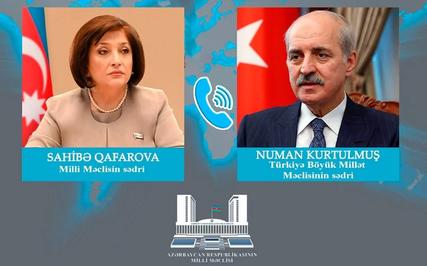 Numan Kurtulmuş təyyarə qəzası ilə əlaqədar Sahibə Qafarovaya başsağlığı verdi