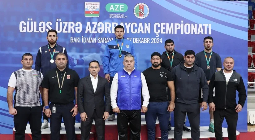 Azərbaycan çempionatında yunanRoma güləşi üzrə mübarizəyə yekun vurulub