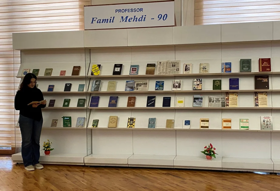 Milli Kitabxanada “Professor Famil Mehdi 90” adlı kitab sərgisi açılıb AZƏRTAC