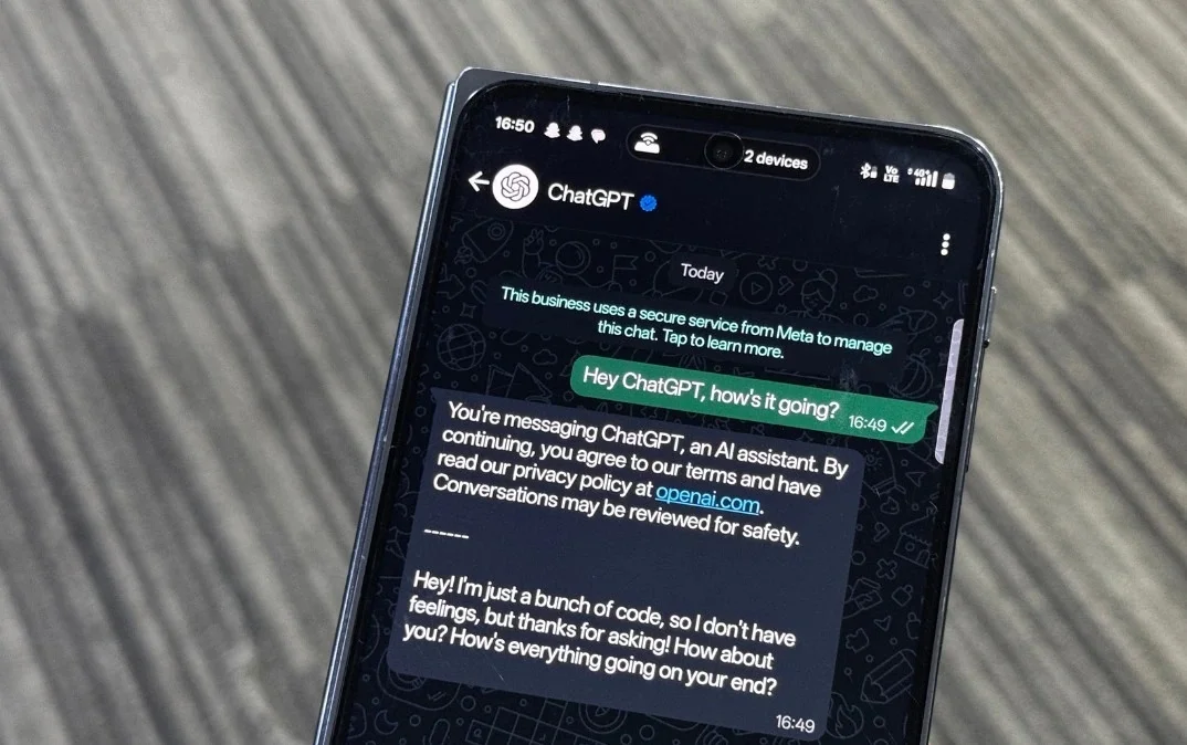 ​“WhatsApp”da ChatGPT ilə bu üsulla söhbət etrmək olar