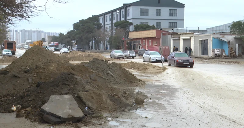 Metronun “Ulduz“ stansiyasının yaxınlığında yol təmiri nə vaxt yekunlaşacaq? VİDEO