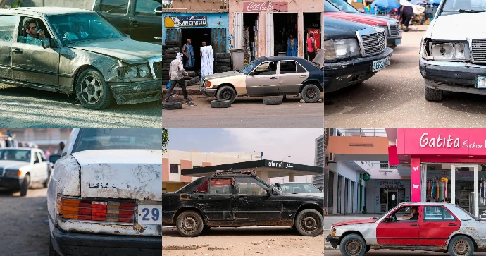 Afrika ölkələrində Mercedes lər FOTO