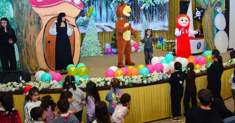 Ağstafada həssas kateqoriyadan olan uşaqlar üçün bayram şənliyi