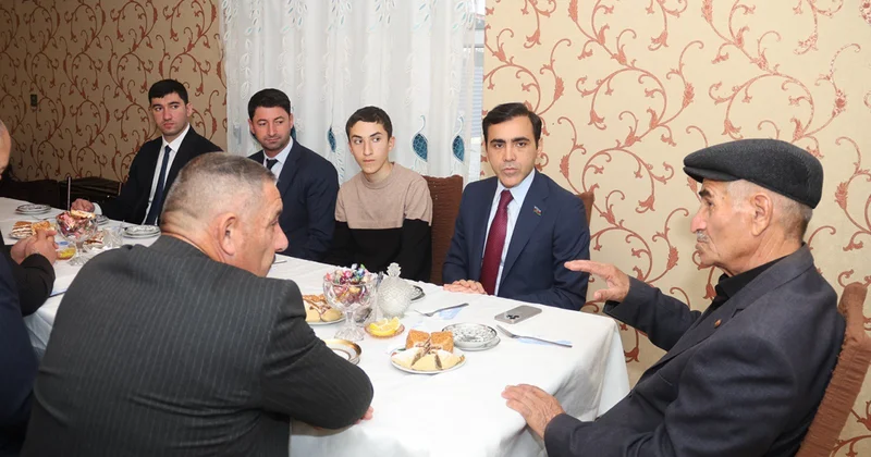 Anar Məmmədov Tərtərdə şəhid ailəsinin qonağı oldu Fotolar