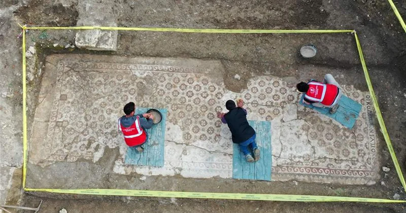 Arkeonews: после землетрясений в Турции был найден античный мозаичный пол