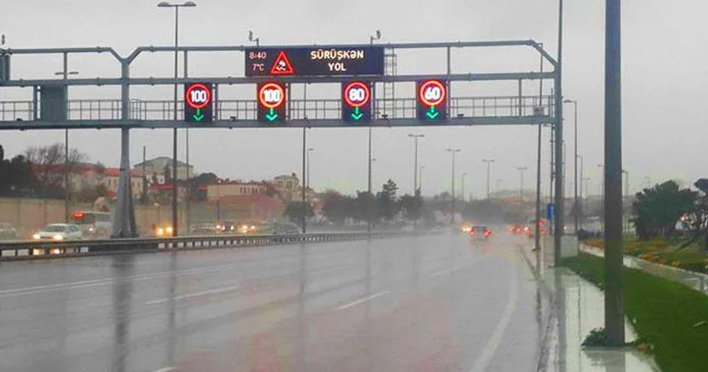 Bu yolda sürət həddi endirildi KONKRET